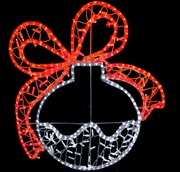 Immagine di Sfera bianca con fiocco rosso Giocoplast